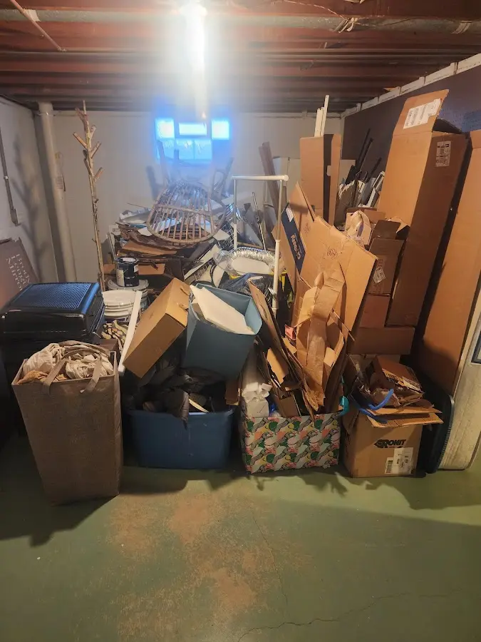 Roll-off dumpster container at job site for Construction Dumpster Rental in Riverdale